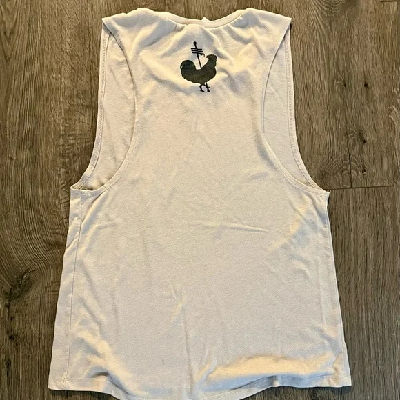 Kauai Beer Co. Graphic Tank Top Med women’s EUC Hawaii rooster flattering fit - Picture 2 of 3